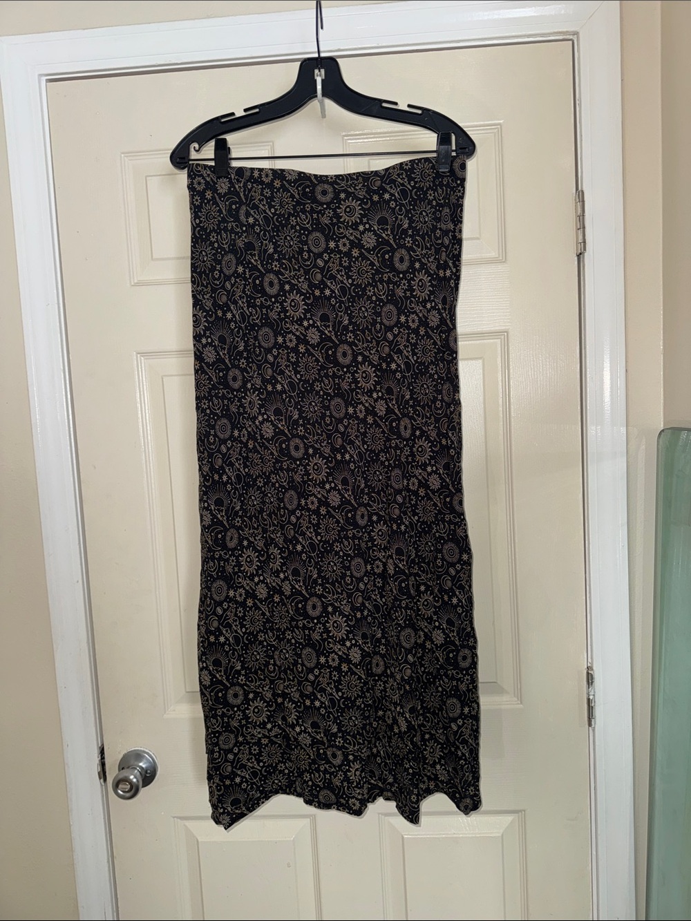 Cools Club Celestial Sun Moon Star Print Maxi Skirt
